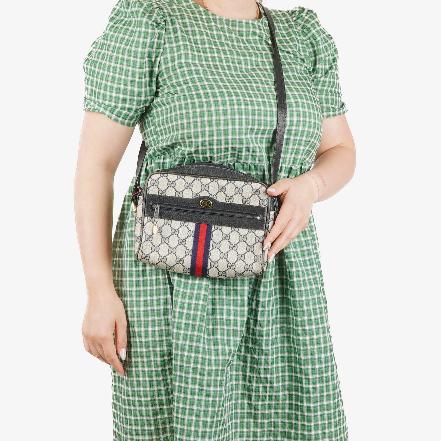 Gucci Ophidia GG Supreme Sherry Line Shoulder Bag