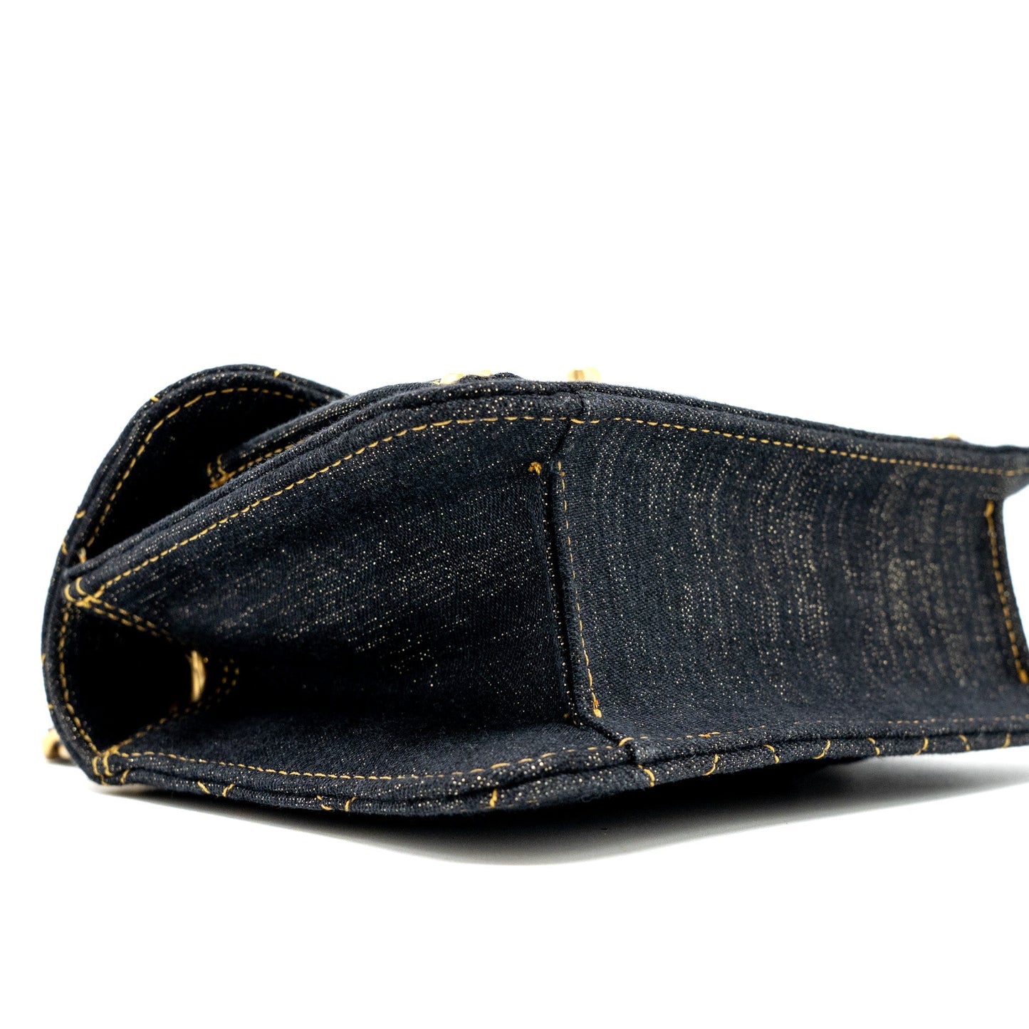 Chanel 23S Flap Bag Denim Dark Blue Brushed  (Microchip)