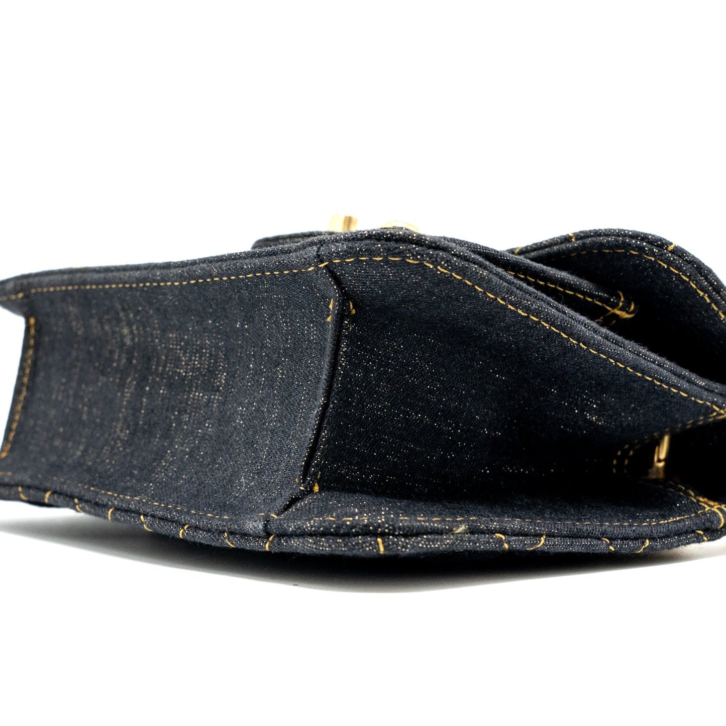 Chanel 23S Flap Bag Denim Dark Blue Brushed  (Microchip)