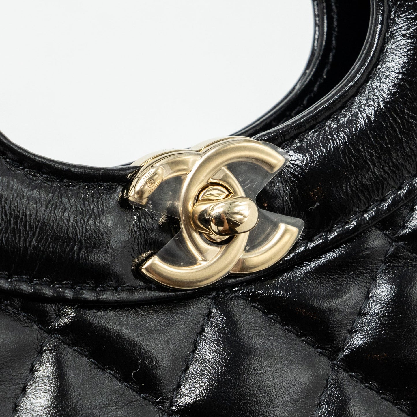 Chanel 24c Mini 31 Bag Shiny Calfskin Black L(Microchip)