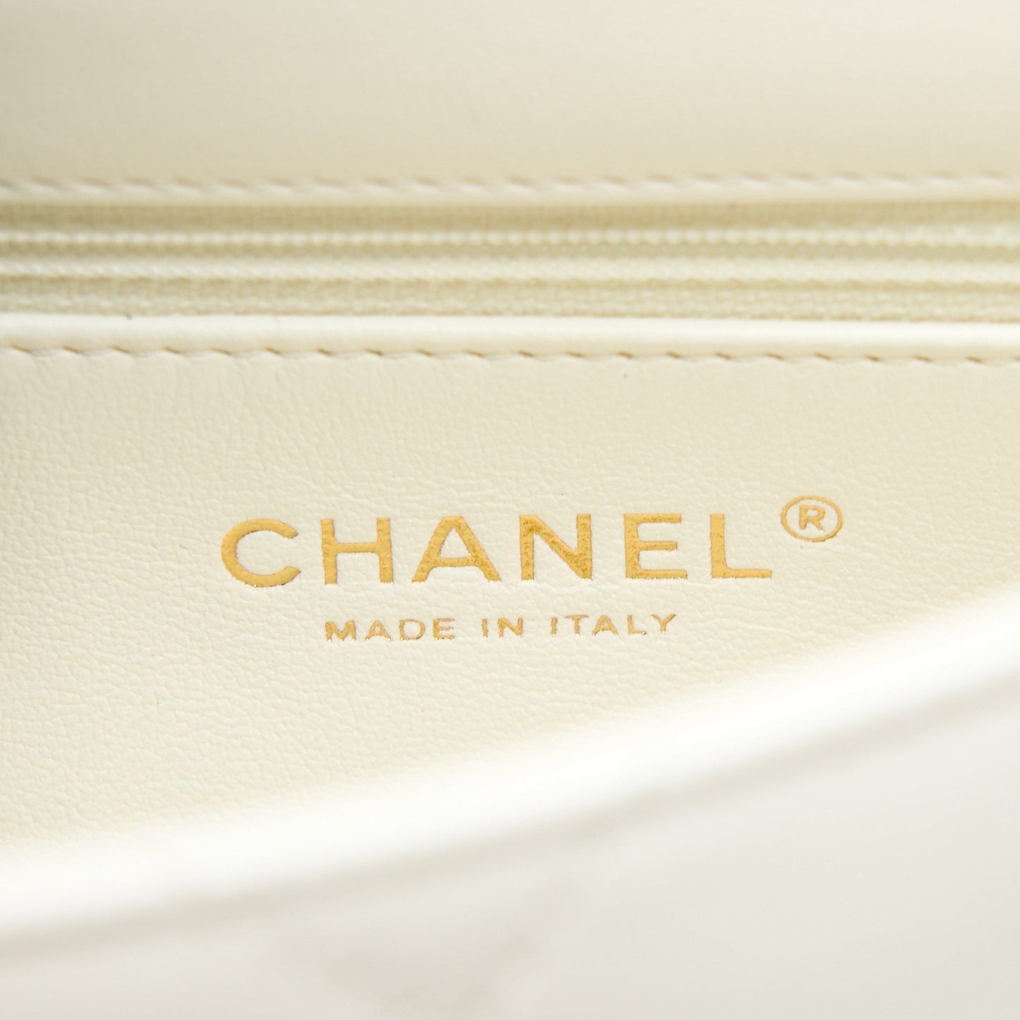 Chanel Quilted Flap Bag With Heart Charm Chain Lambskin White (Microchip)