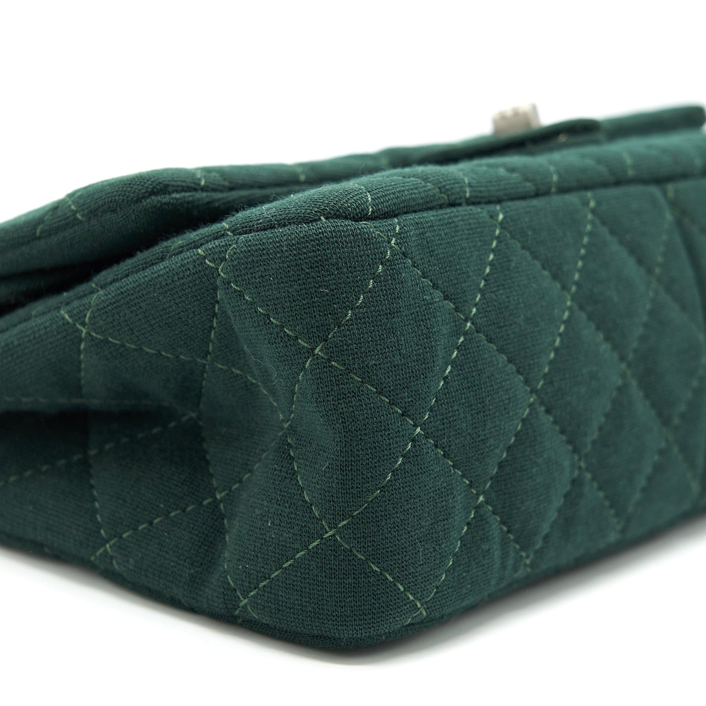 Chanel reissue 2.55 226 Flap Bag fabric Dark green