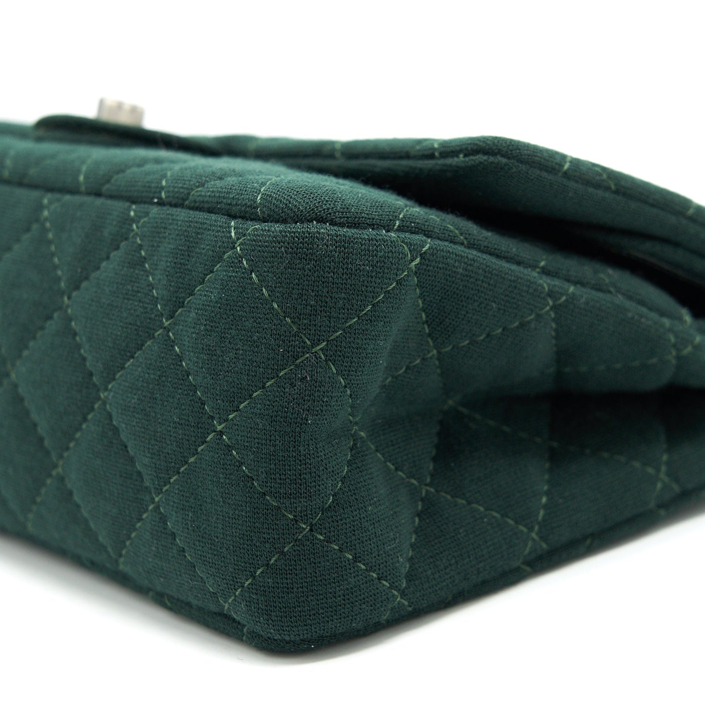 Chanel reissue 2.55 226 Flap Bag fabric Dark green