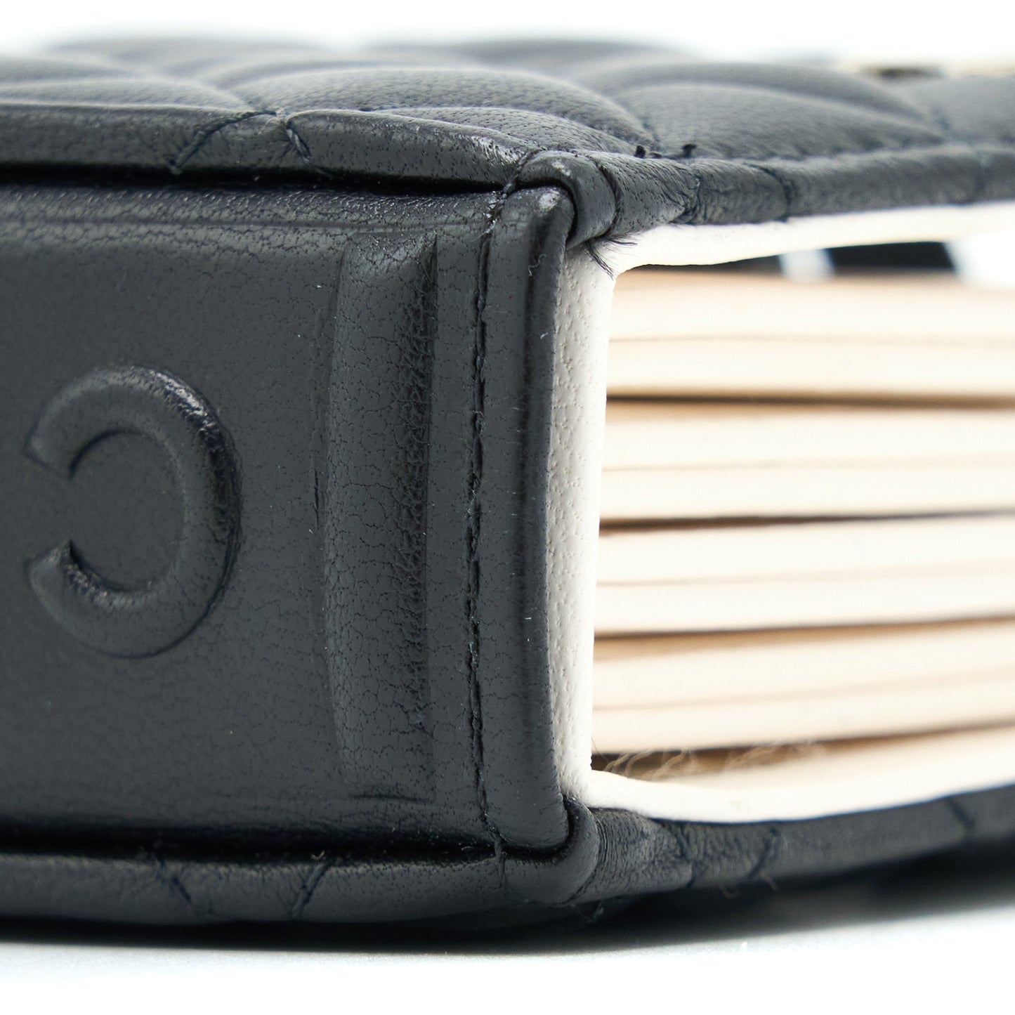 Chanel 22B Mini Book Card Holder Lambskin Black L (Microchip)