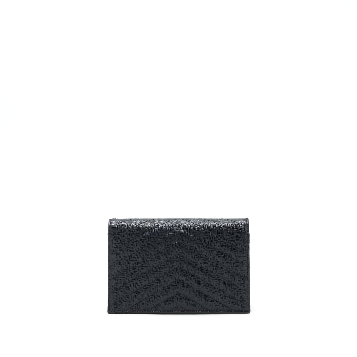 Saint Laurent/ Envelop Chain Wallet Caviar Black