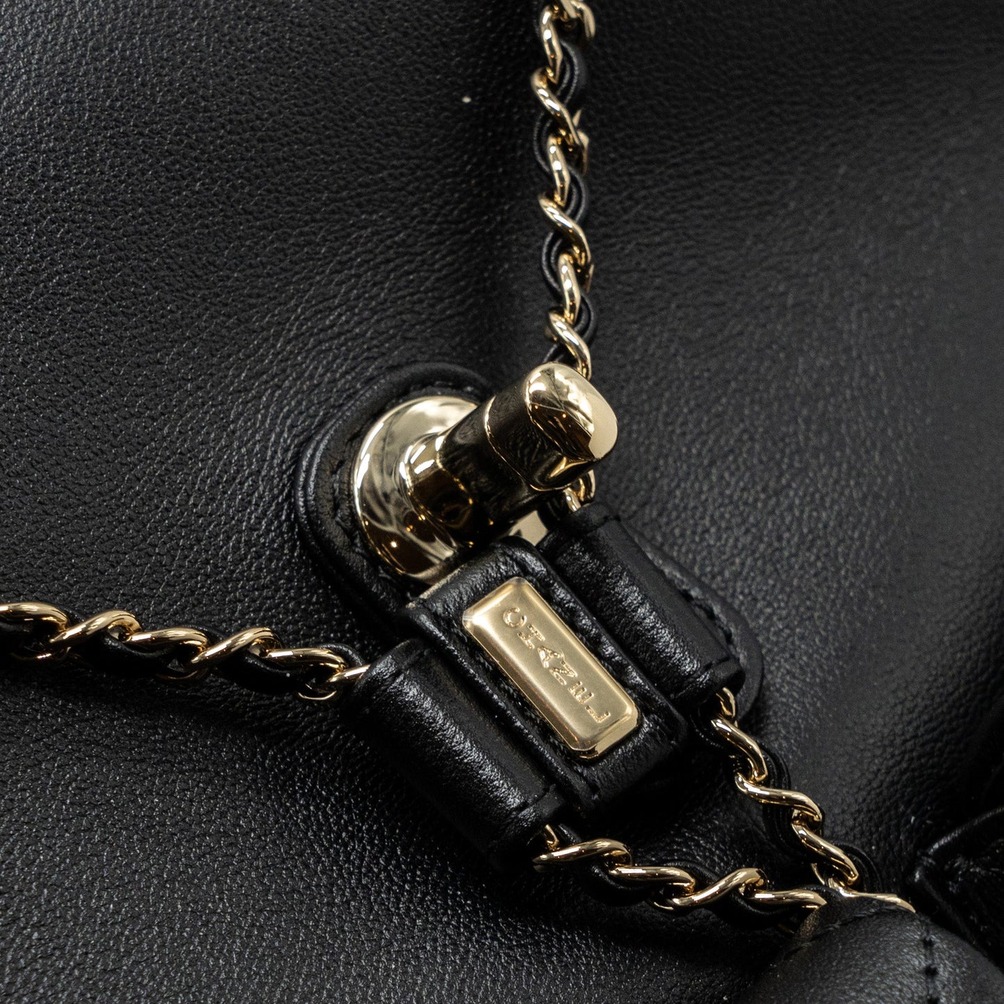 Chanel 23A Triple Pack Backpack Calfskin Black L (microchip)