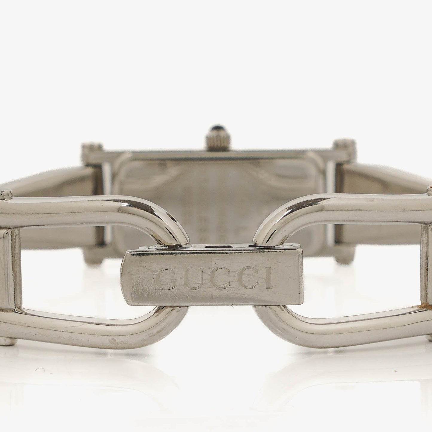 Gucci 1500L Rectangular Stainless Steel Watch