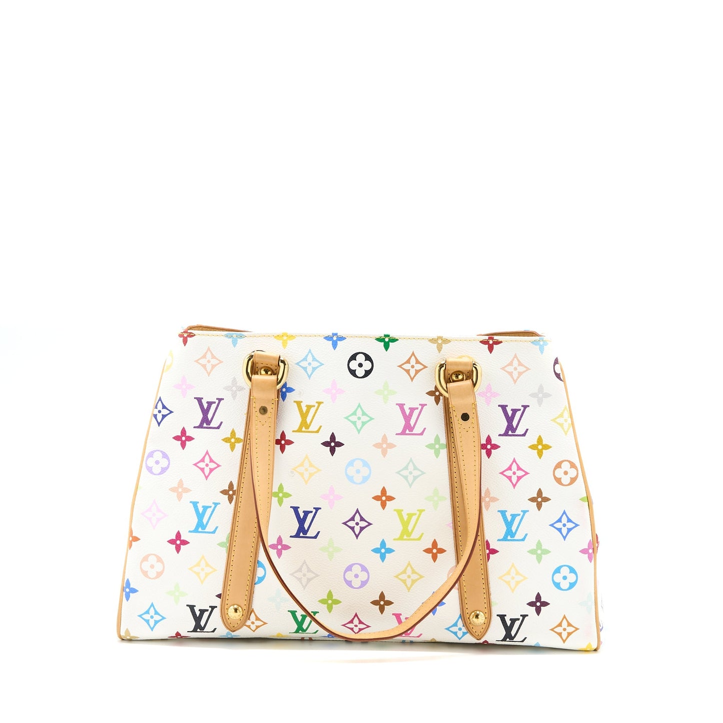Louis Vuitton Aurelia Shoulder Bag White Multicolour Monogram Canvas GHW