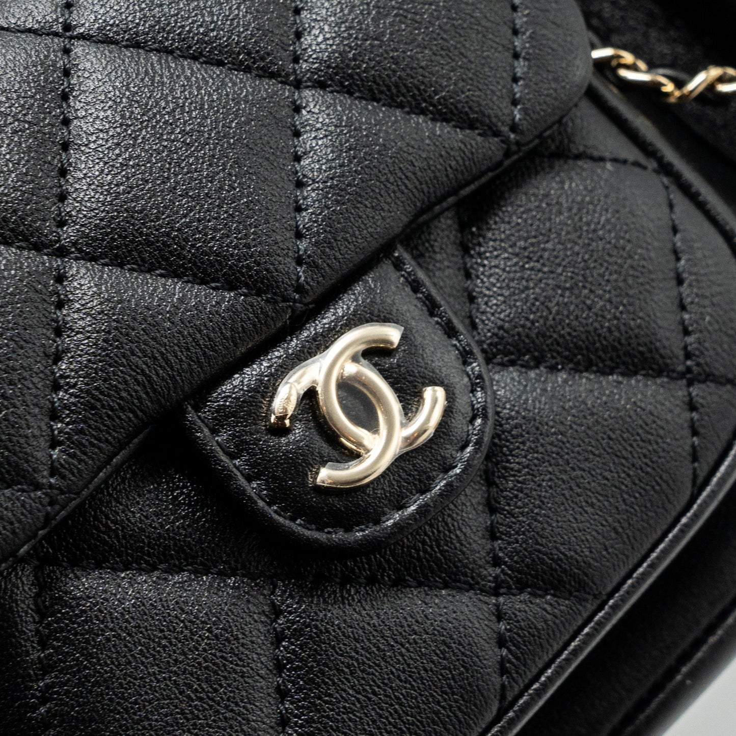 Chanel 23A Triple Pack Backpack Calfskin Black L (microchip)