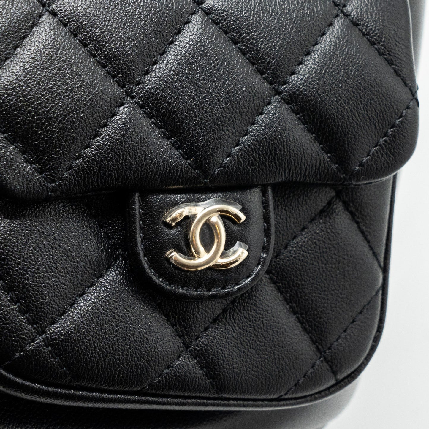 Chanel 23A Triple Pack Backpack Calfskin Black L (microchip)