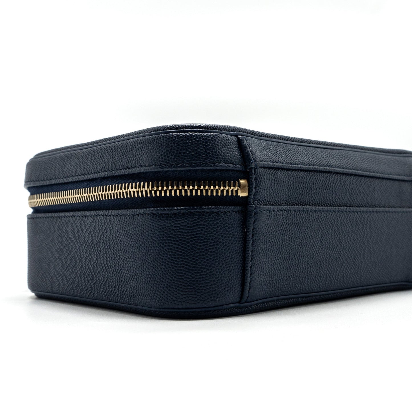 Chanel Filigree camera bag caviar dark blue L