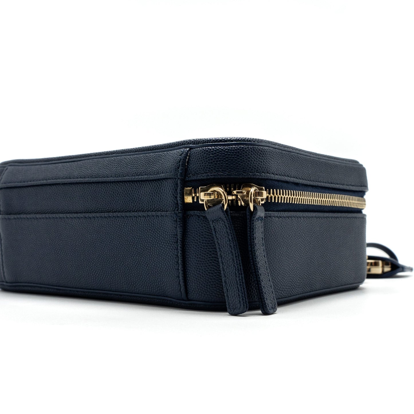 Chanel Filigree camera bag caviar dark blue L