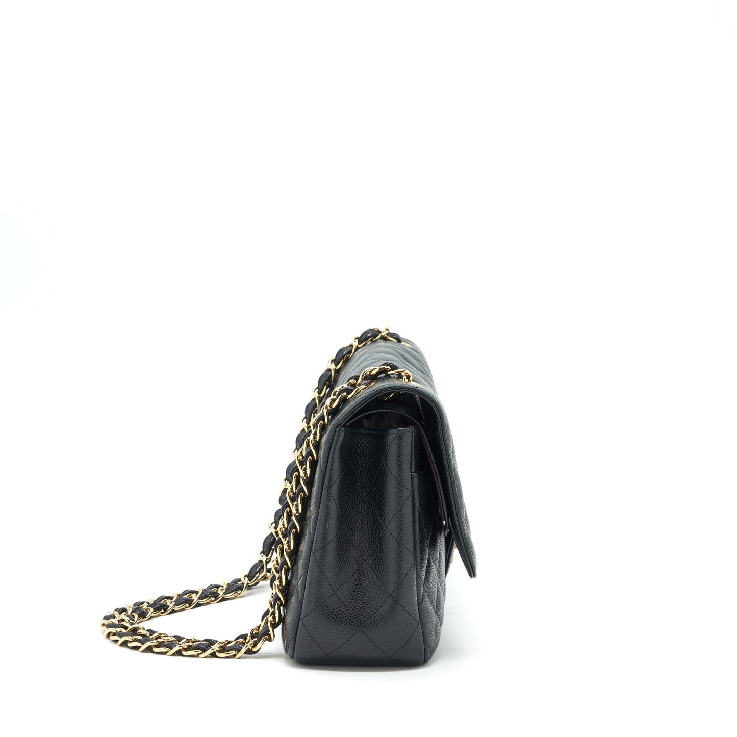 Chanel Classic Jumbo Double Flap Bag Caviar Black L