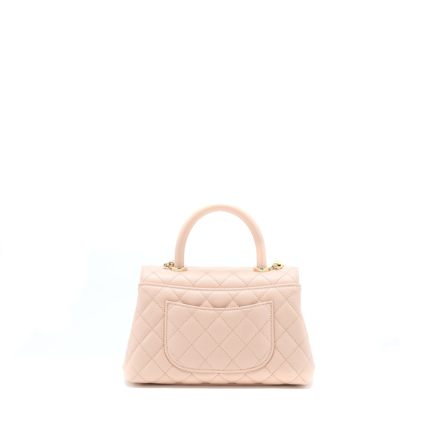 Chanel 21A Small Coco Handle Caviar ND022 Rose Clair / Light Pink L