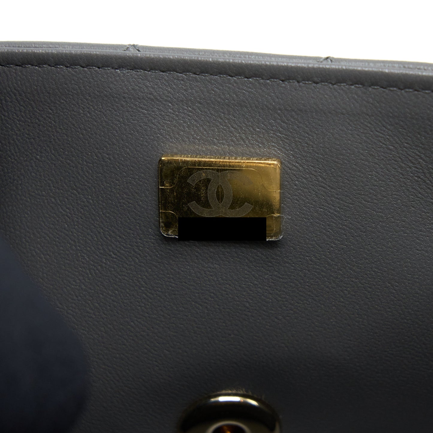 Chanel 22A Mini Rectangular Flap Bag Lambskin Grey L (Microchip)