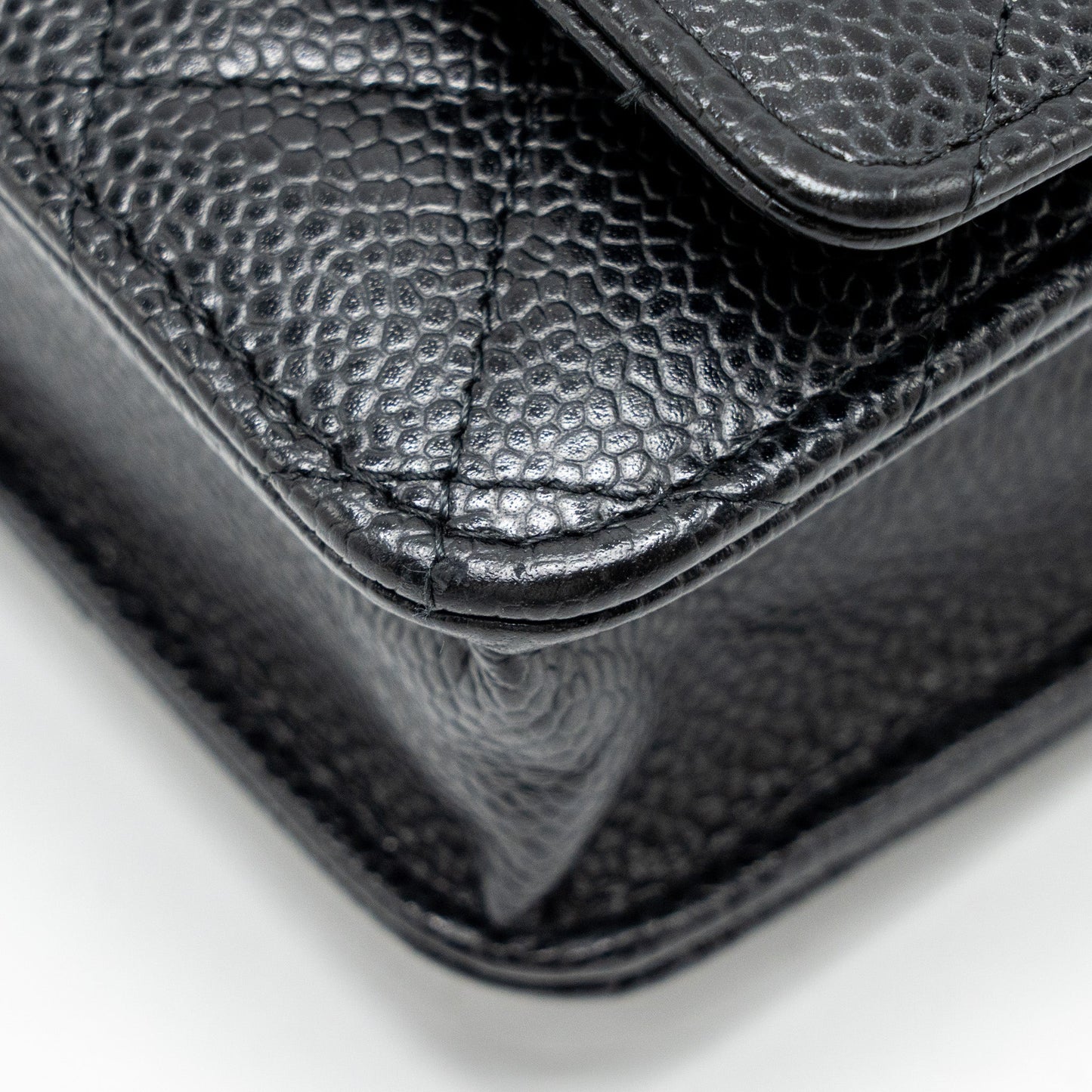 CHANEL Classic Wallet On Chain Caviar Black