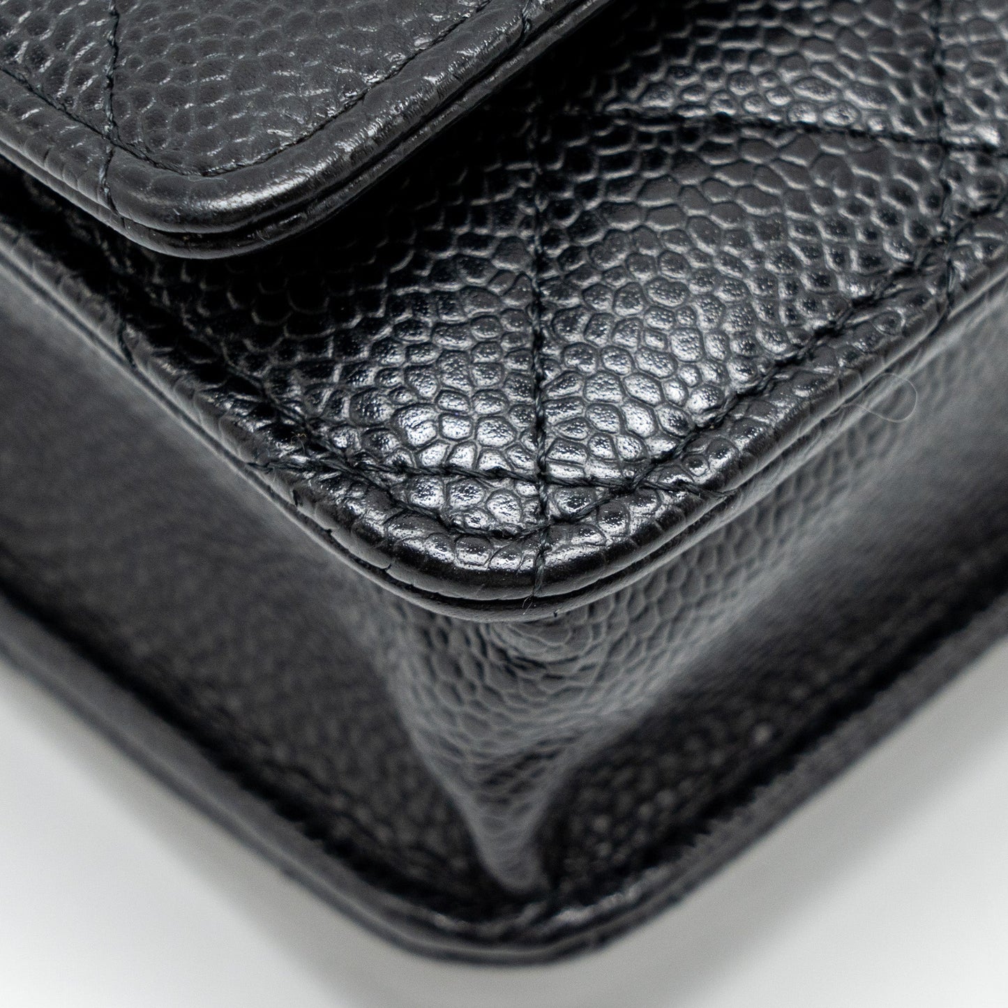 CHANEL Classic Wallet On Chain Caviar Black