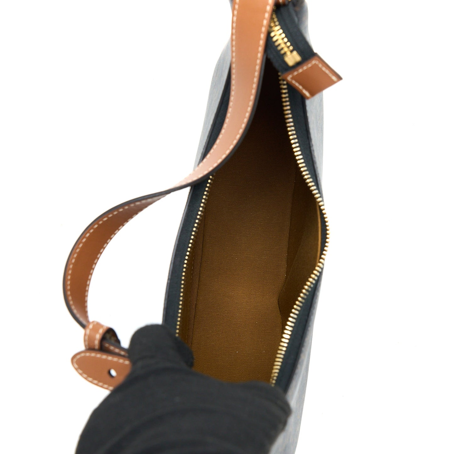 Celine Ava Purse Triophe Canvas/Calfskin Tan