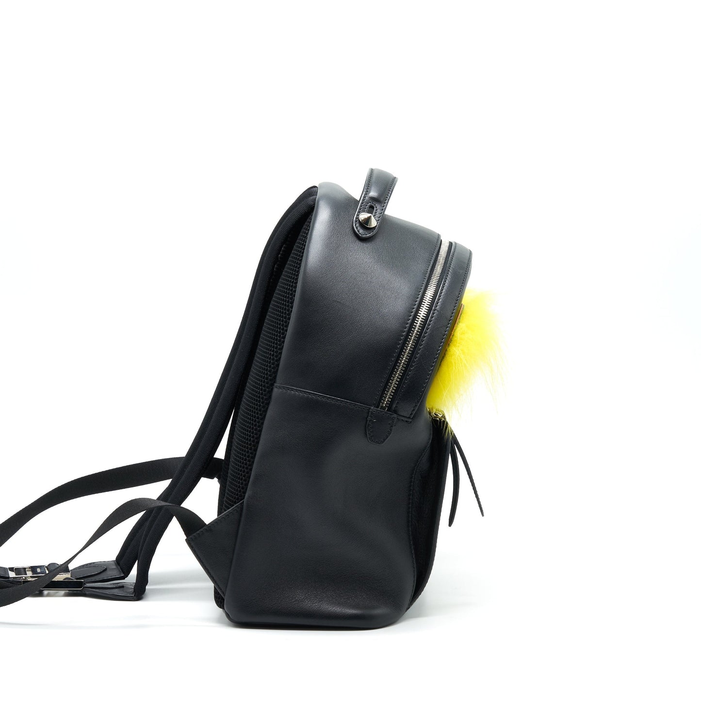 FENDI MONSTER BACKPACK BLACK YELLOW