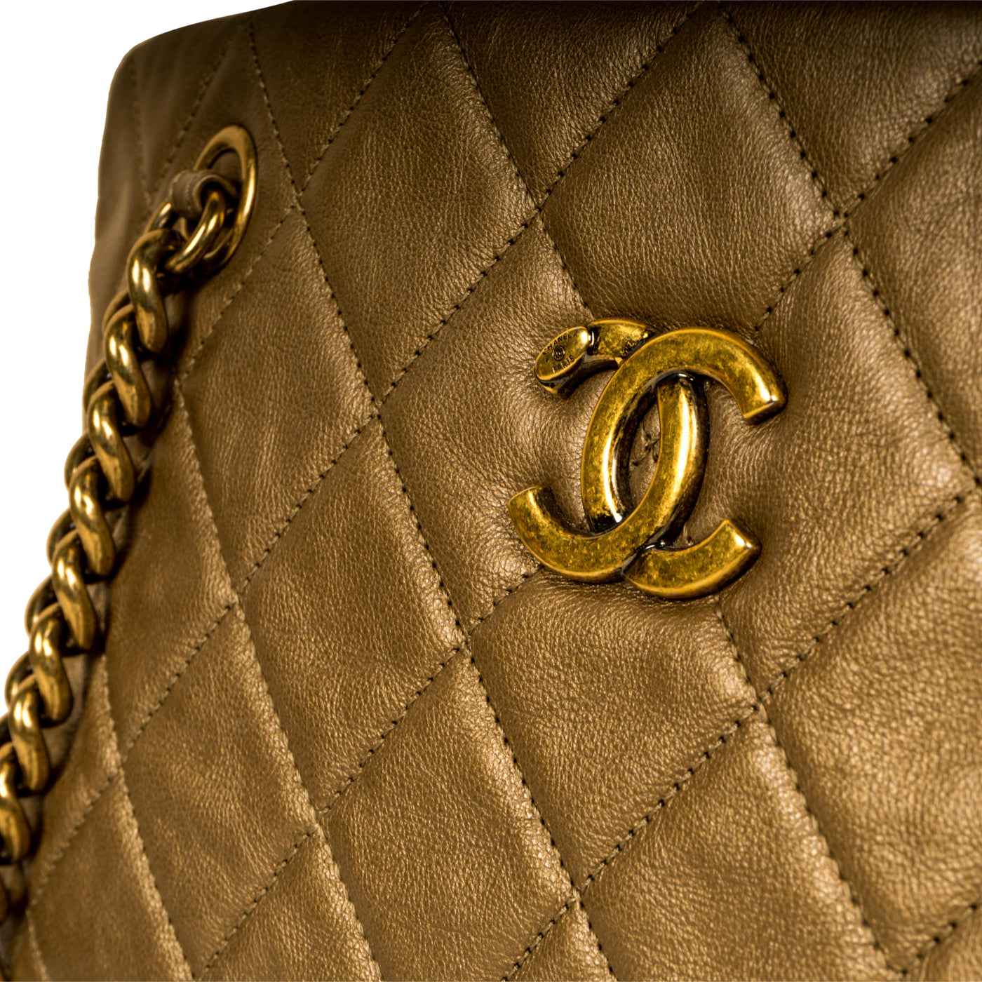 Chanel Metallic Gold Shoulder Bag