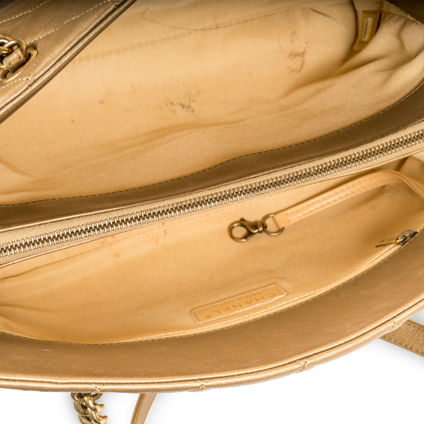 Chanel Metallic Gold Shoulder Bag
