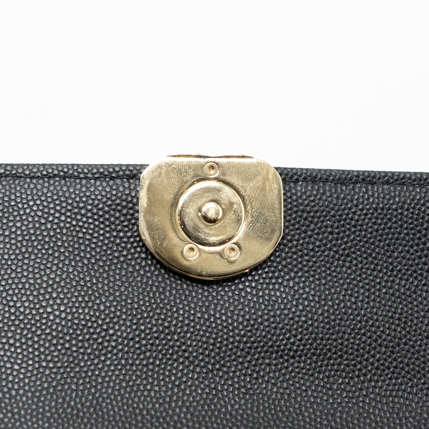 chanel 23p top handle mini flap bag with chain caviar black L (microchip)