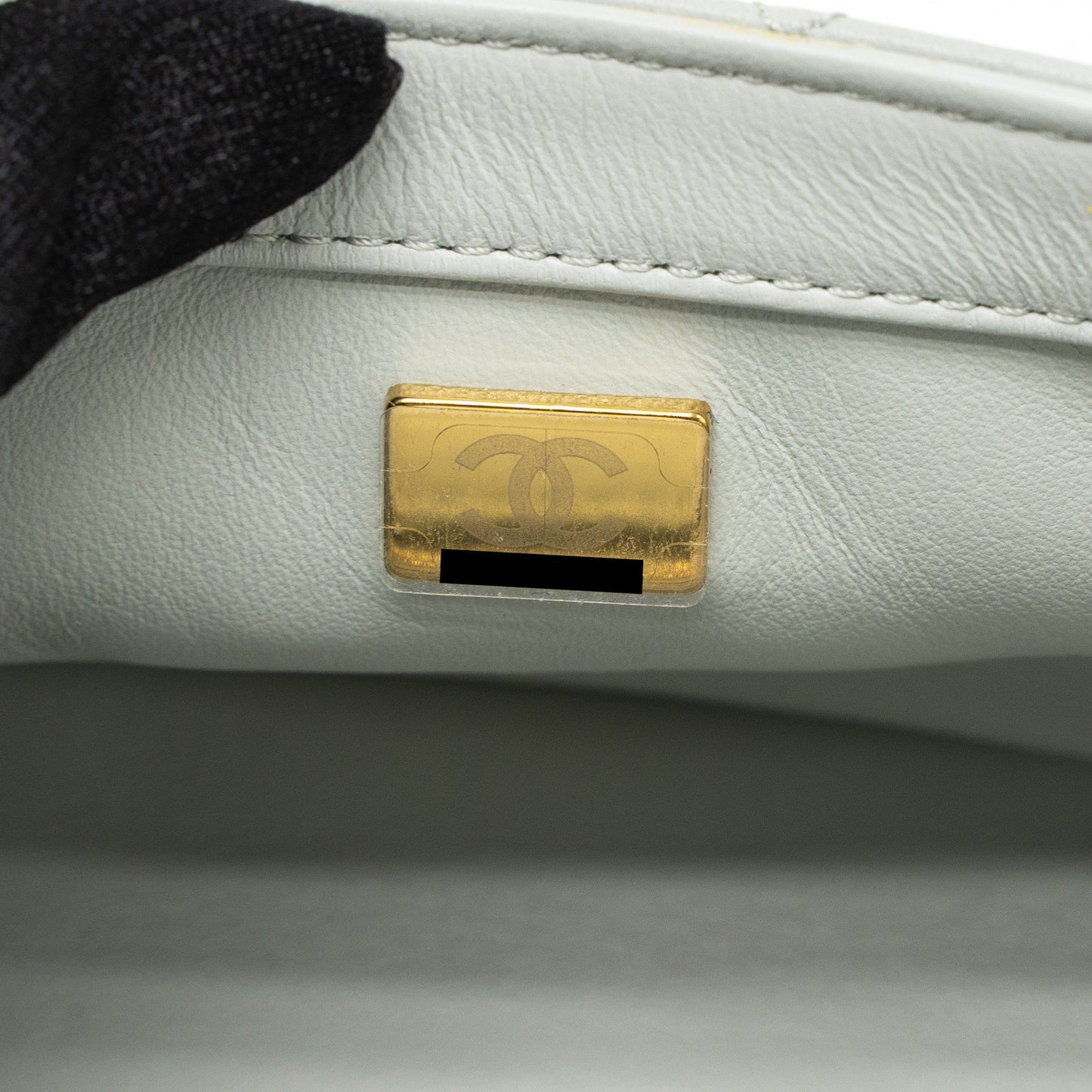 Chanel Pearl Crush Mini Rectangular Lambskin Light Grey Brushed  (Microchip)