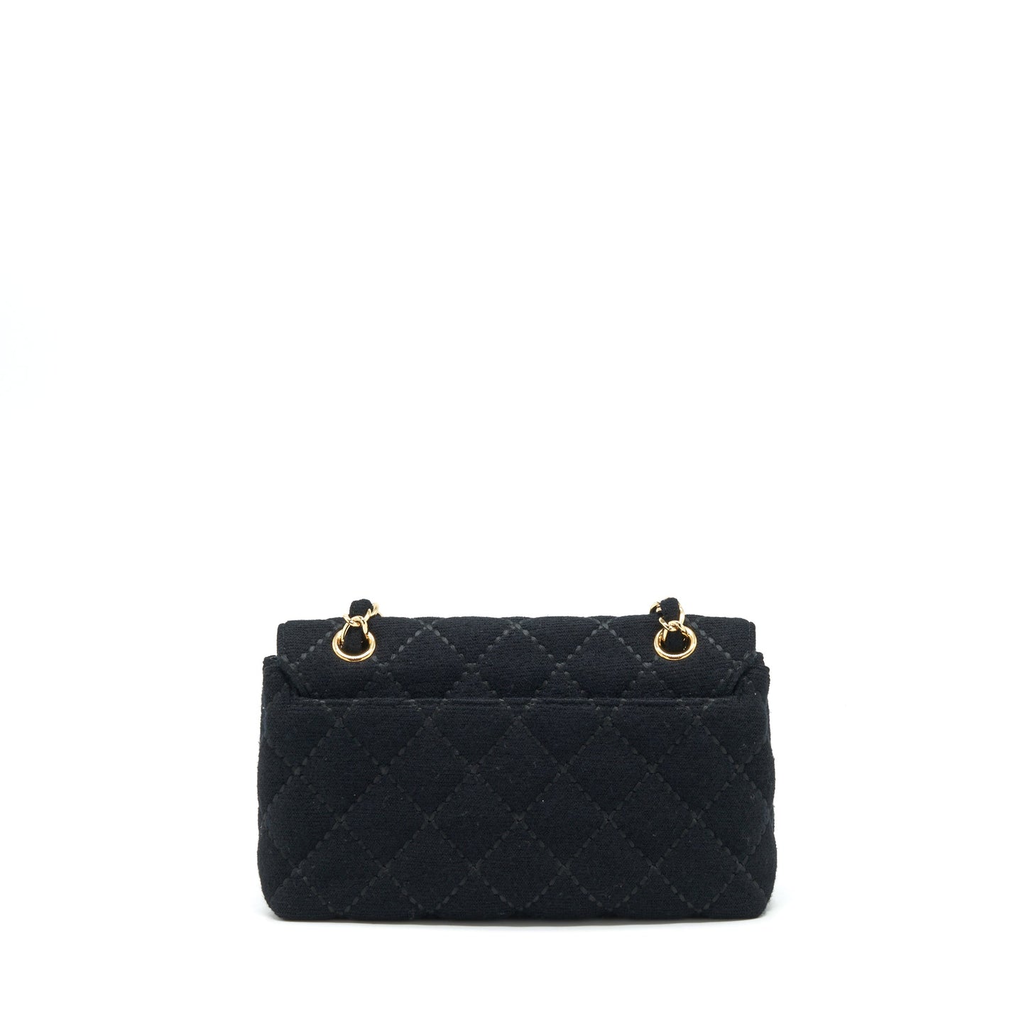 Chanel  Shoulder Bag fabric Black  With An Extra Bag Charm