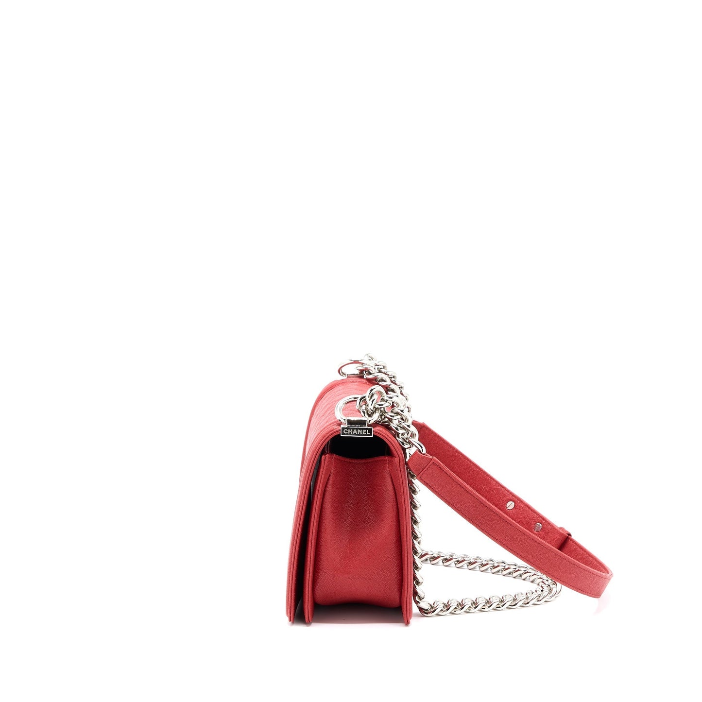 Chanel Medium Boy Bag Caviar Red