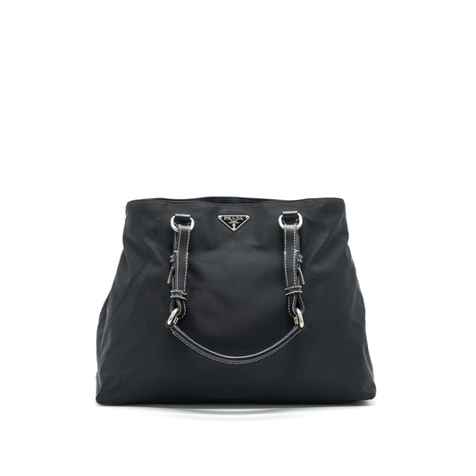 PRADA NYLON SHOULDER Purse BLACK