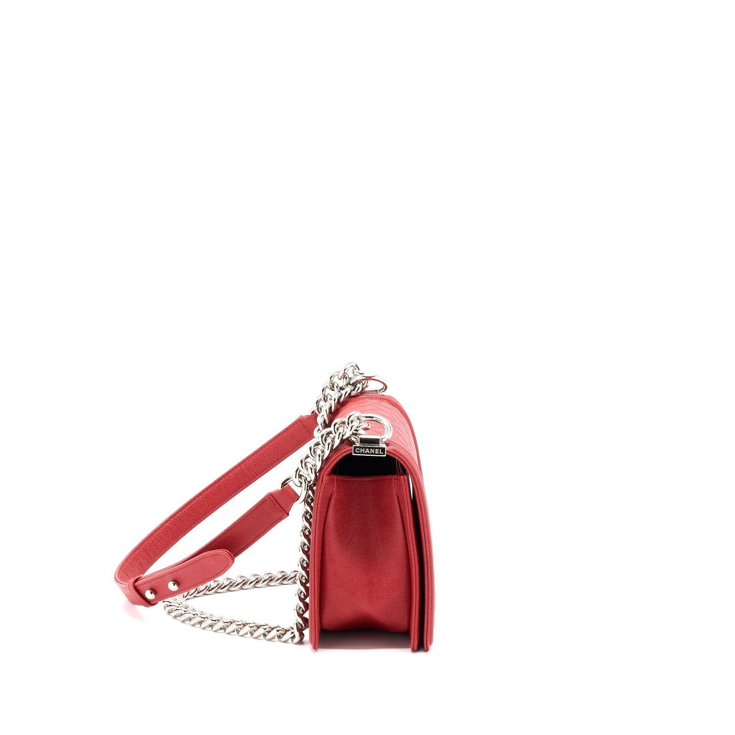 Chanel Medium Boy Bag Caviar Red