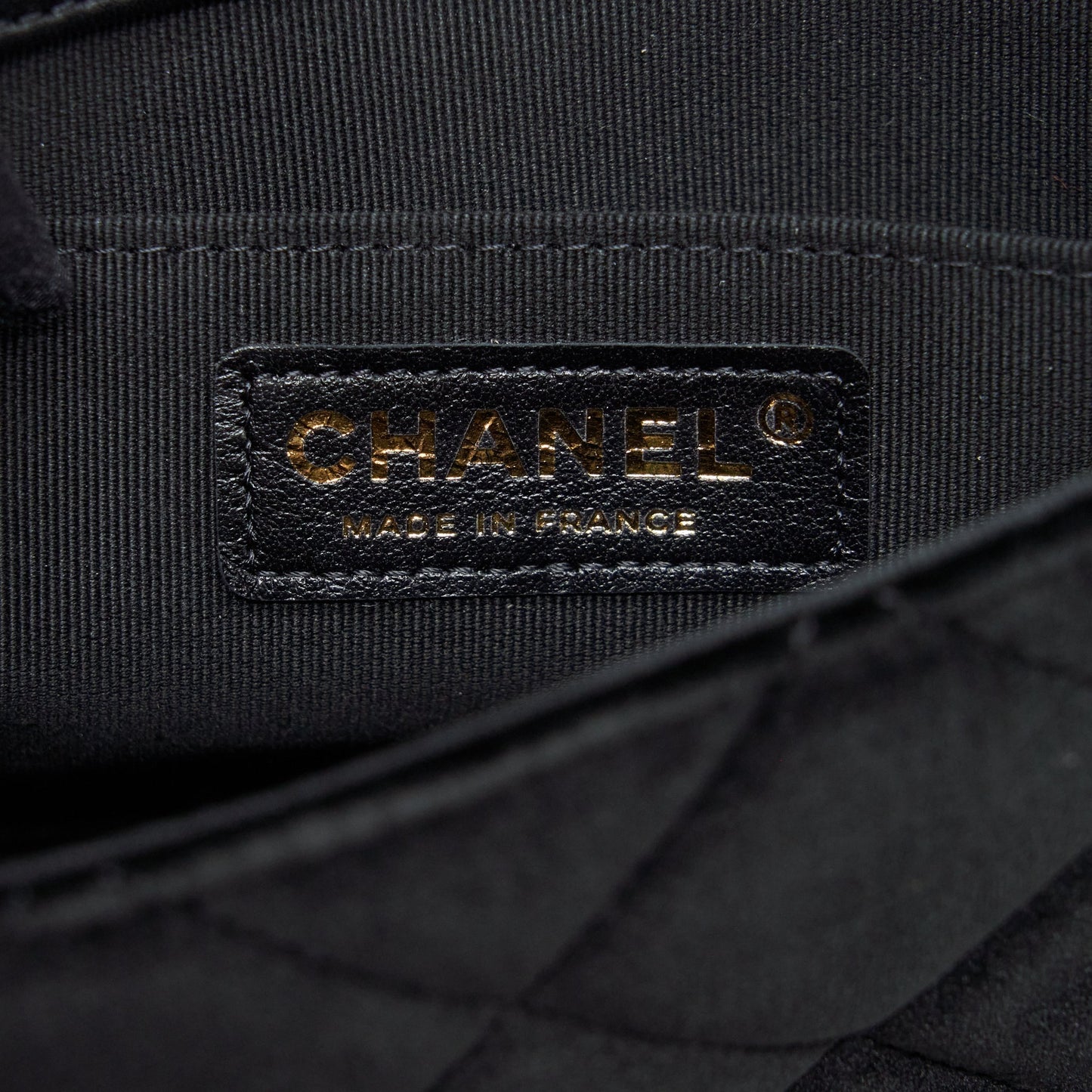 Chanel Flap Bag Leather Chain/Pearl Buckle Velvet Black