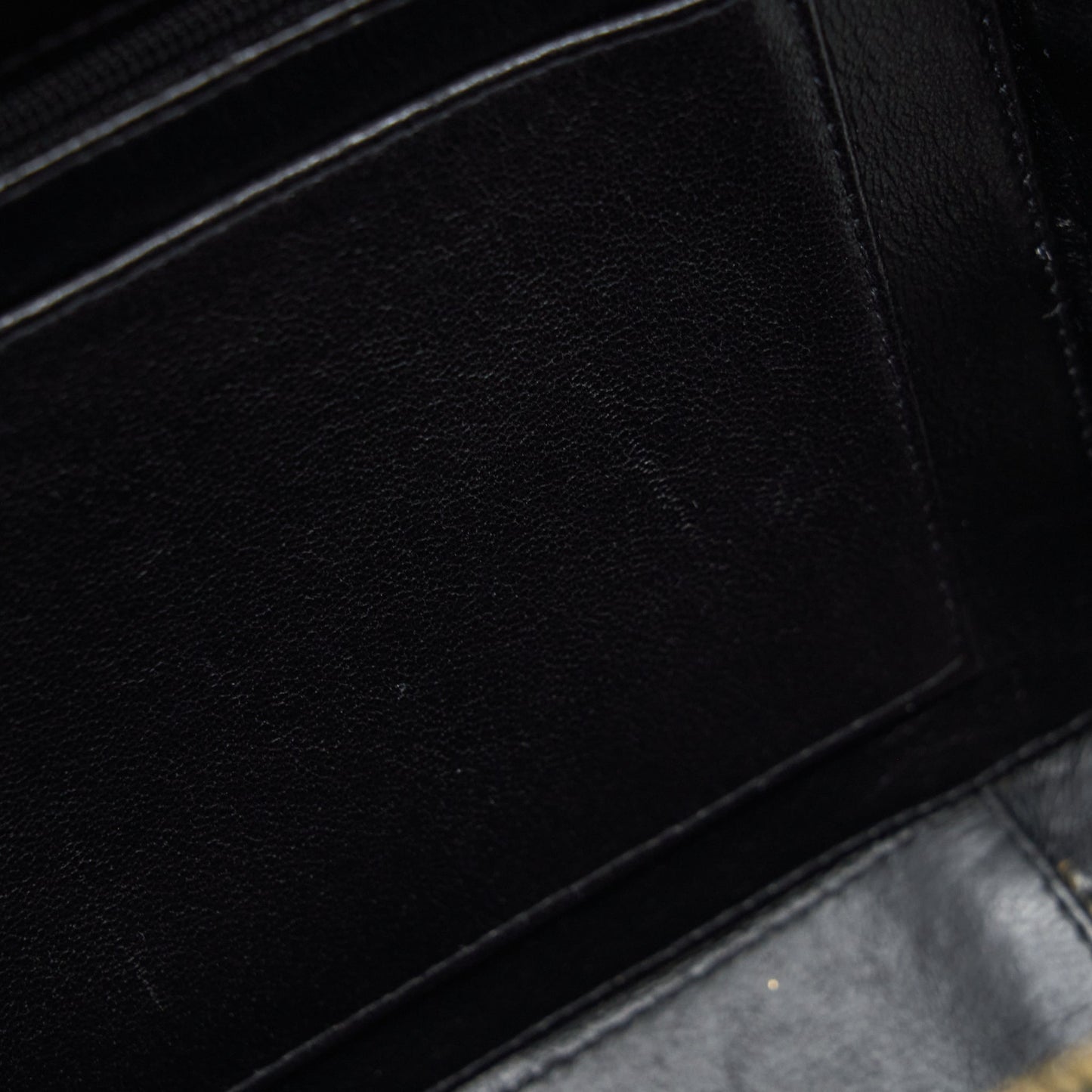 Chanel  Top Handle Vanity Case Patent Black