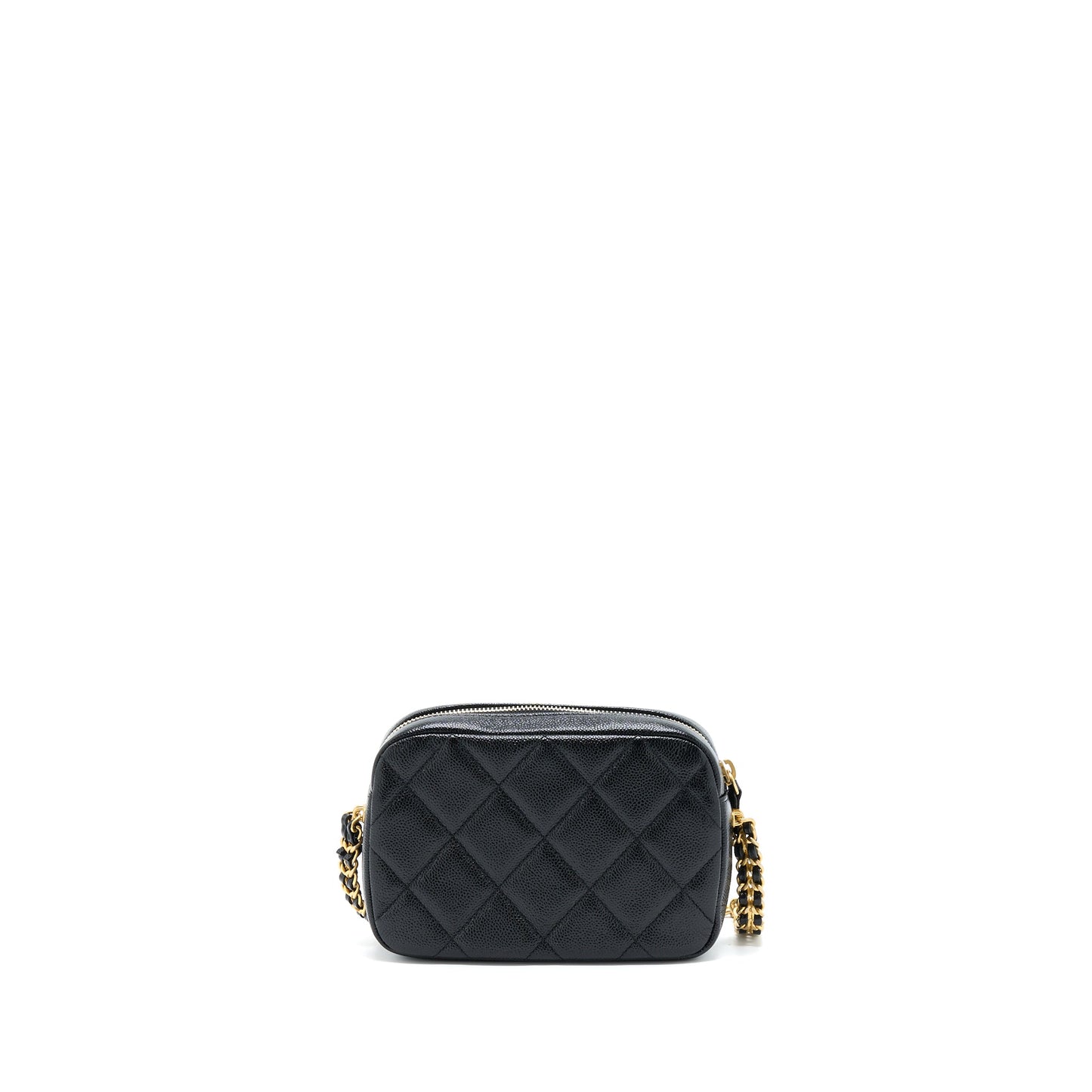 Chanel 22P Camera Crossbody Bag Caviar Black