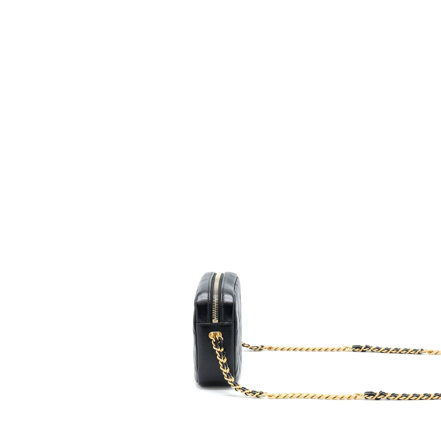 Chanel 22P Camera Crossbody Bag Caviar Black