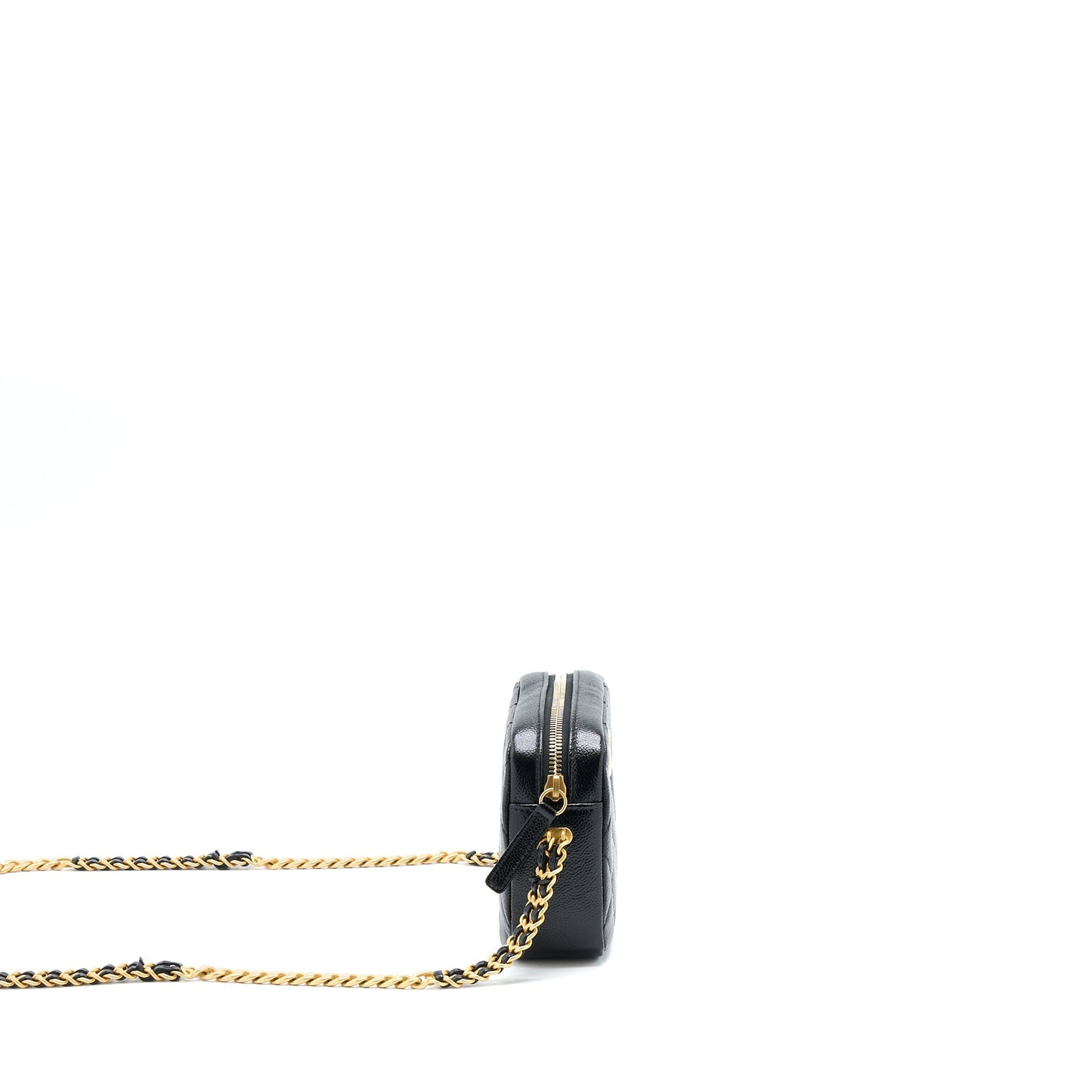 Chanel 22P Camera Crossbody Bag Caviar Black