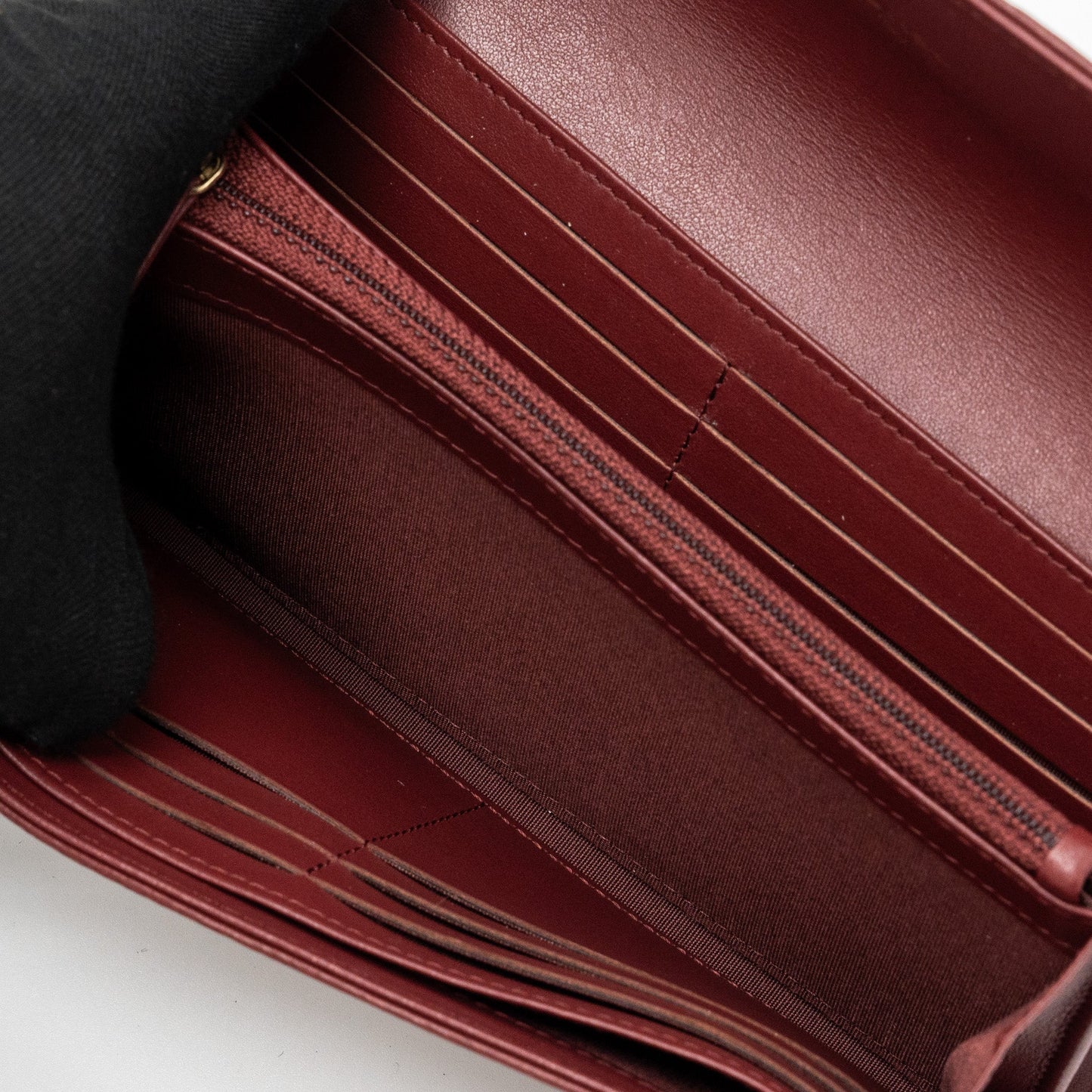 Chanel Flap Long Wallet Calfskin Red