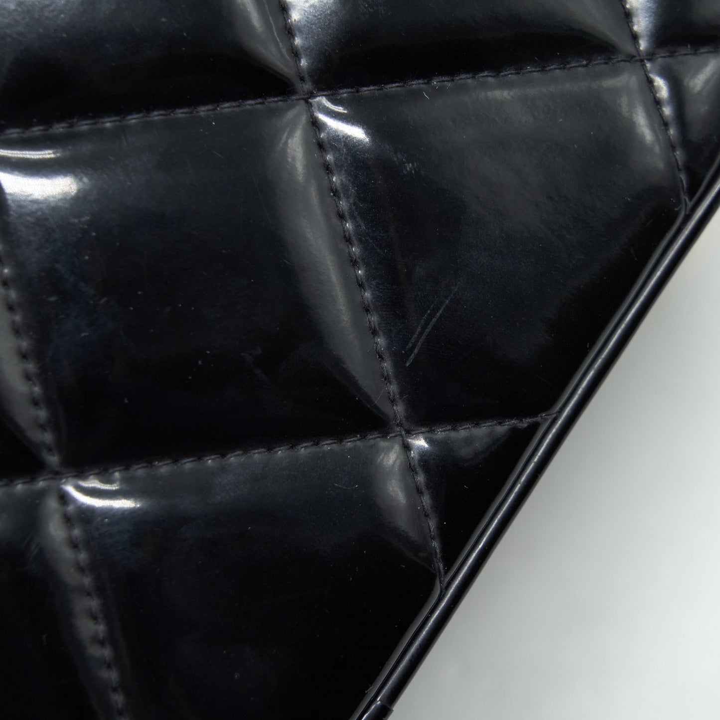 Chanel  Top Handle Vanity Case Patent Black