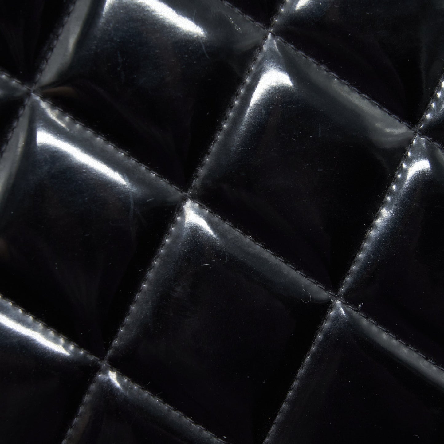 Chanel  Top Handle Vanity Case Patent Black