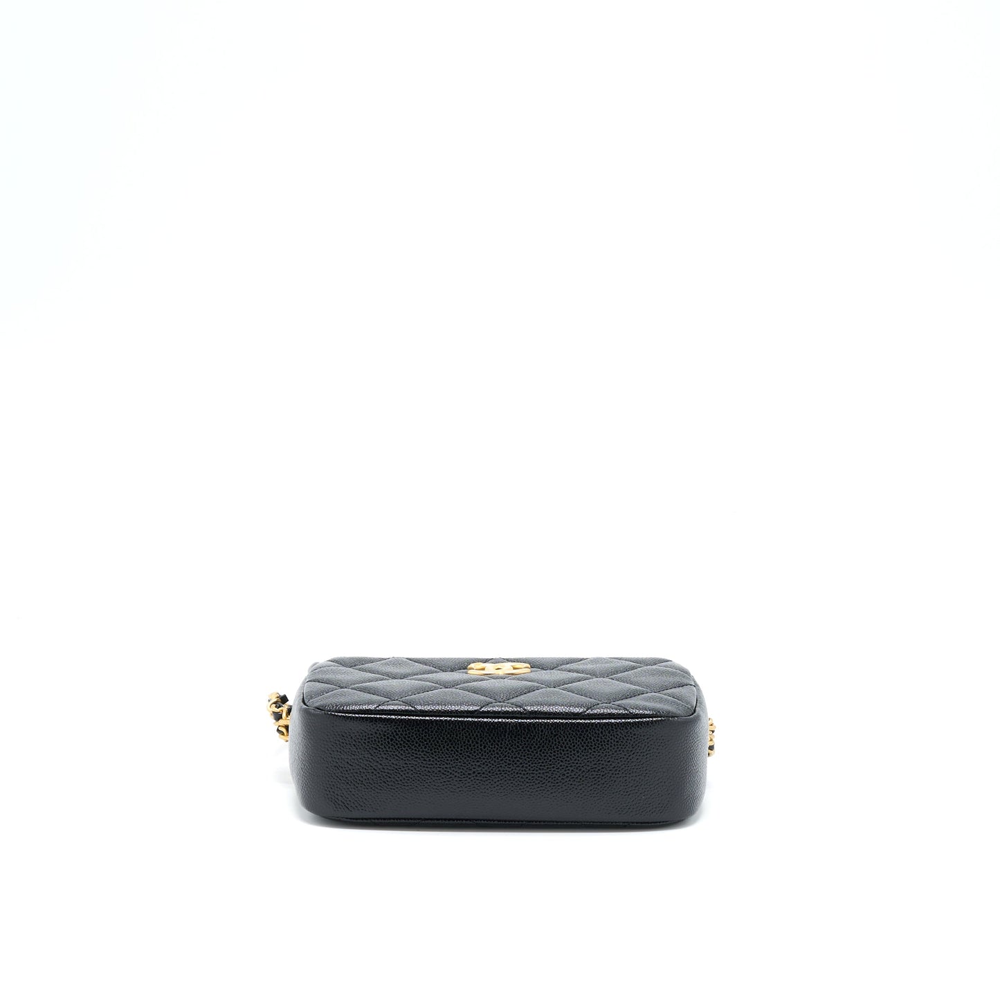 Chanel 22P Camera Crossbody Bag Caviar Black