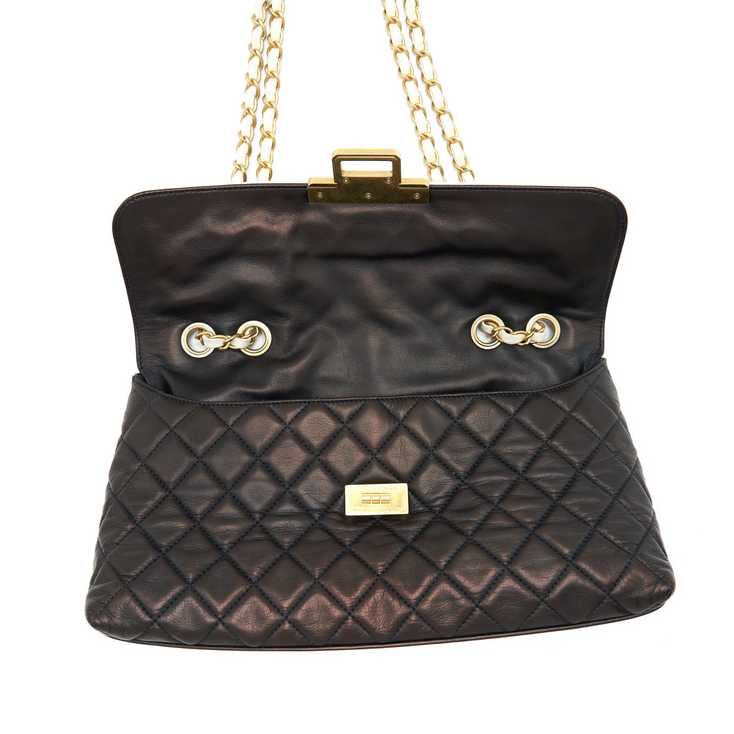 Chanel  Single Flap Bag Lambskin Dark Brown