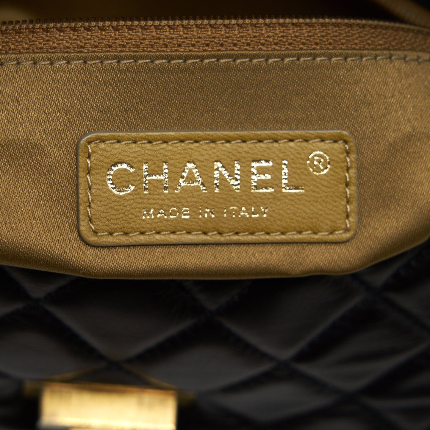 Chanel  Single Flap Bag Lambskin Dark Brown
