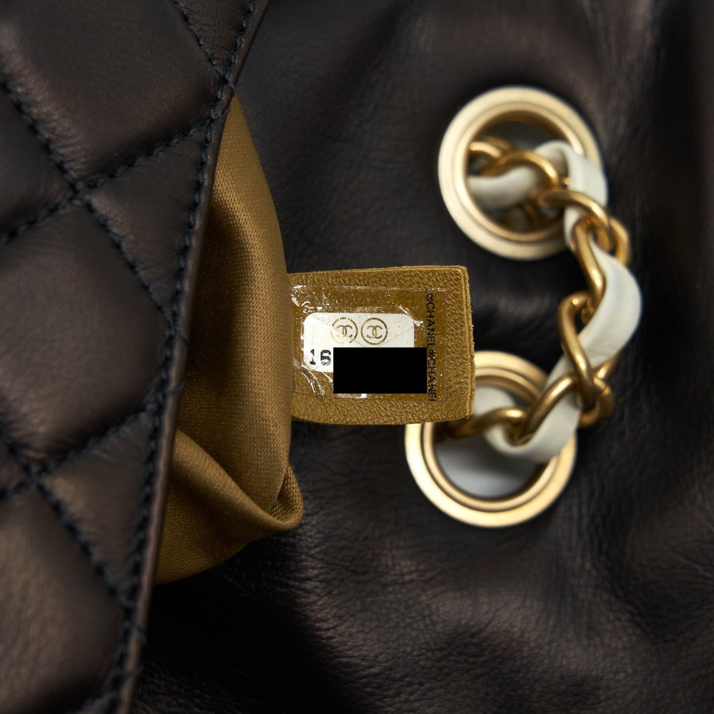 Chanel  Single Flap Bag Lambskin Dark Brown