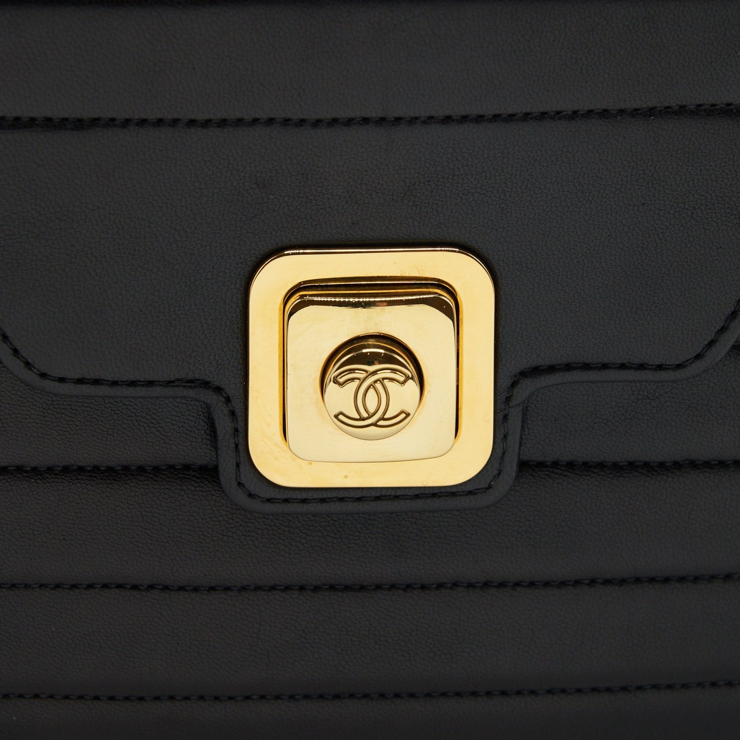 Chanel  Kelly Flap Bag With Long Strap Black 24k