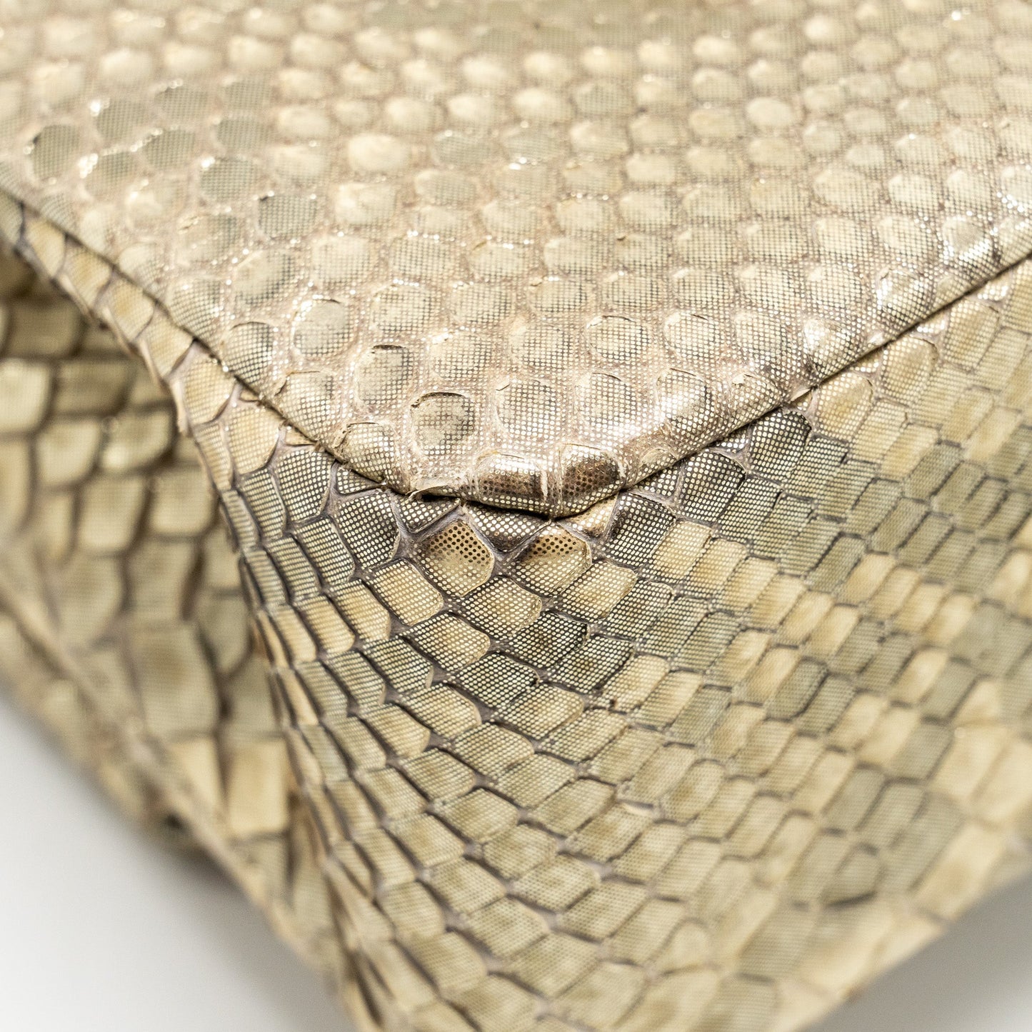 Chanel medium classic double flap bag python Gold