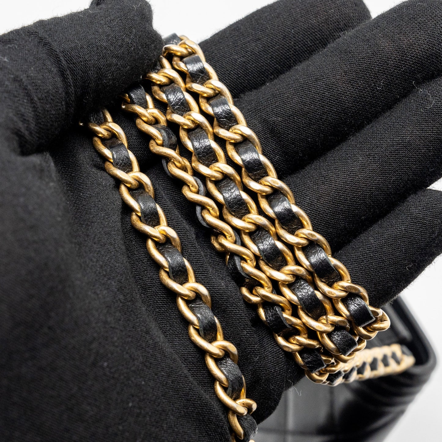 Chanel Boy Wallet on Chain lambskin black