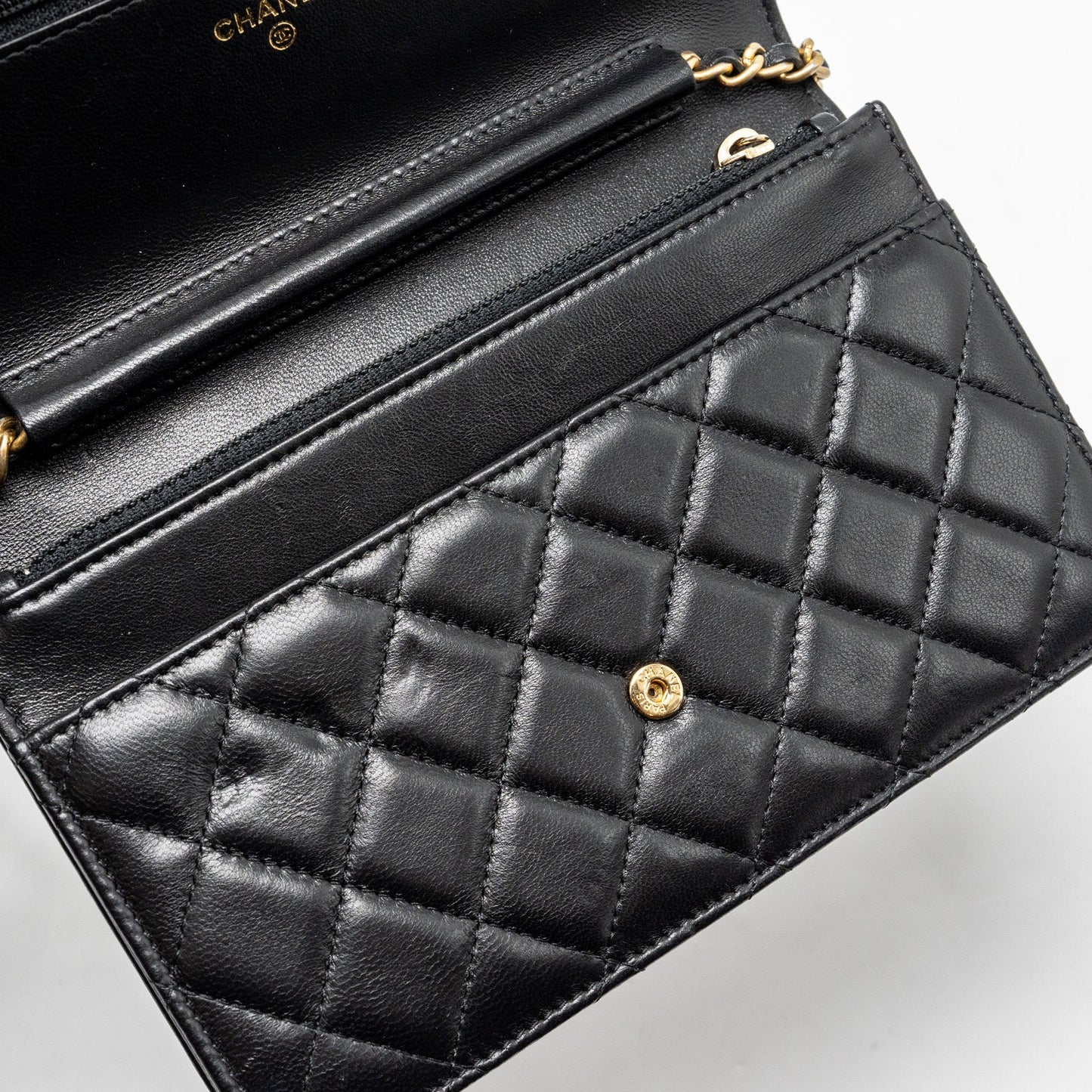 Chanel Boy Wallet on Chain lambskin black