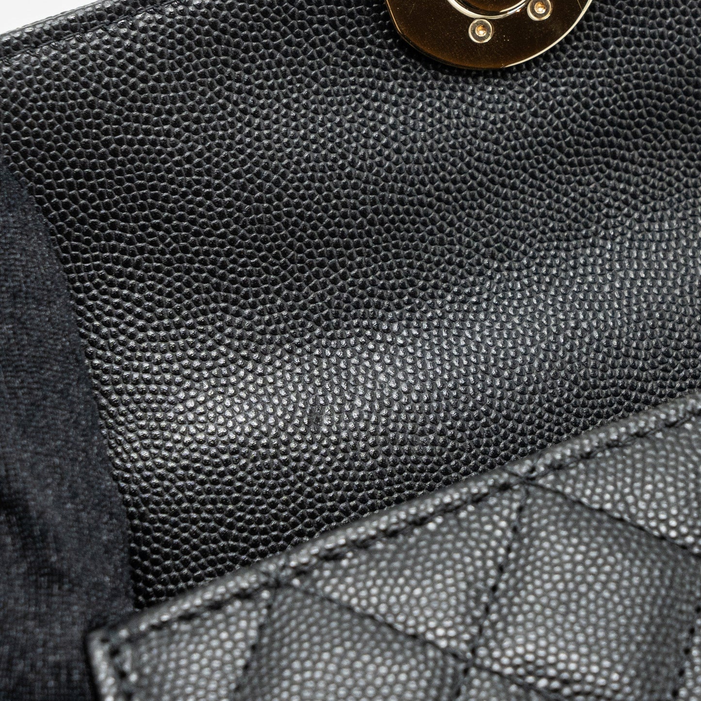 Chanel 23P Top Handle Mini Flap Bag Caviar Black L (Microchip)