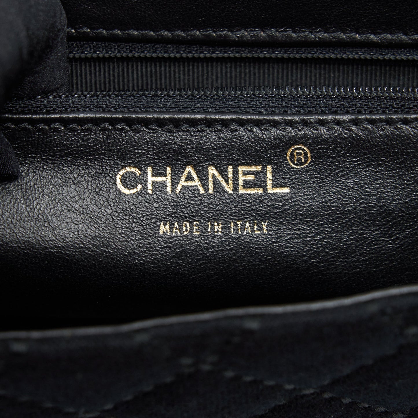 Chanel  Shoulder Bag fabric Black  With An Extra Bag Charm