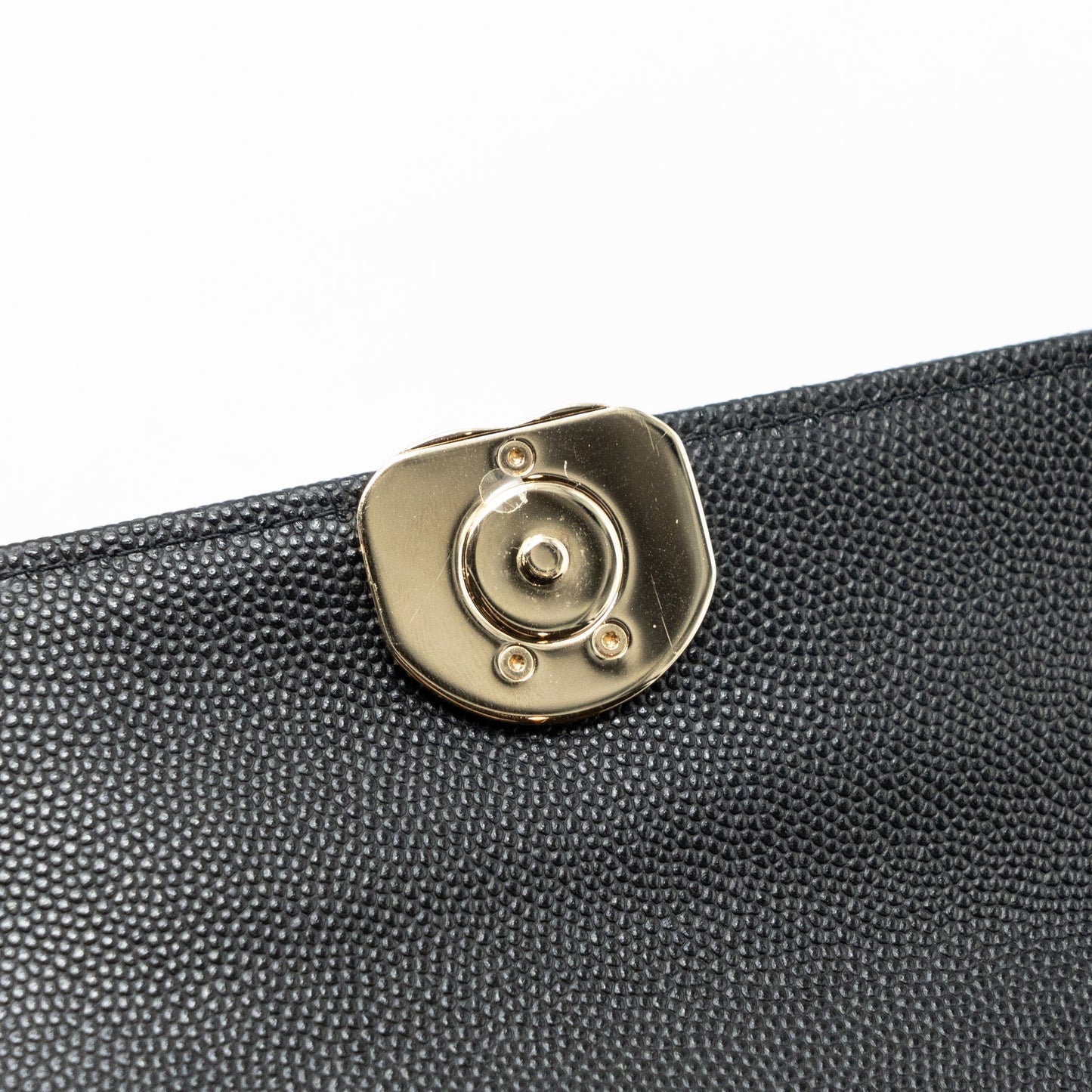 Chanel 23P Top Handle Mini Flap Bag Caviar Black L (Microchip)